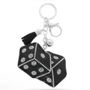 Las vegas themed jeweled keychain